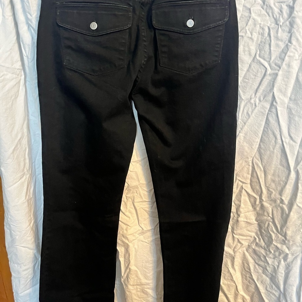 LRL Lauren Jeans Ralph Lauren Slim Straight Stretch black RN 41381 size 8 - Picture 4 of 5